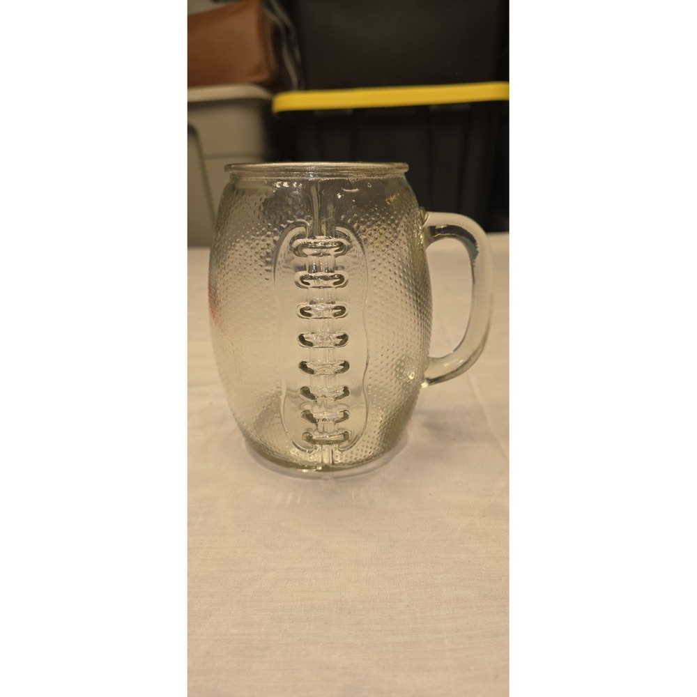 Football  Mug Home Essentials And Beyond 40 Oz Oz Glass Cup With Handle 6" Tall